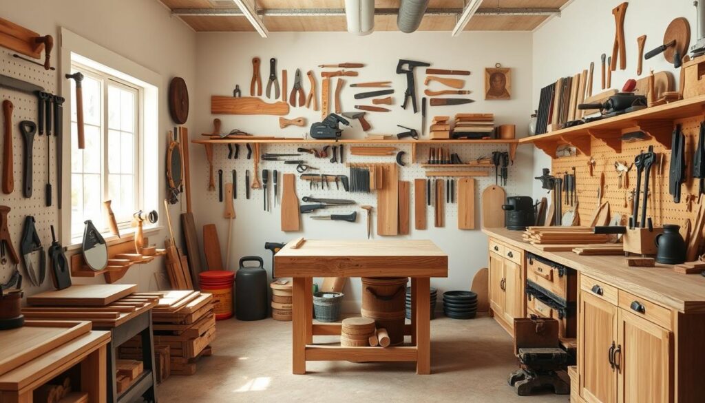 Organizing tools in woodworking