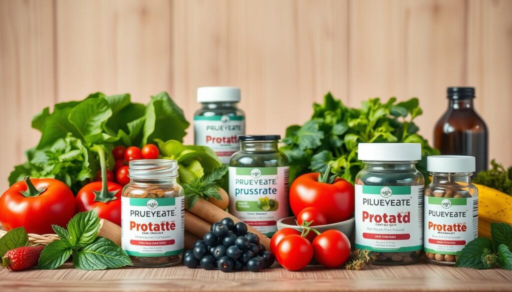 Prostate health medications and healthy food