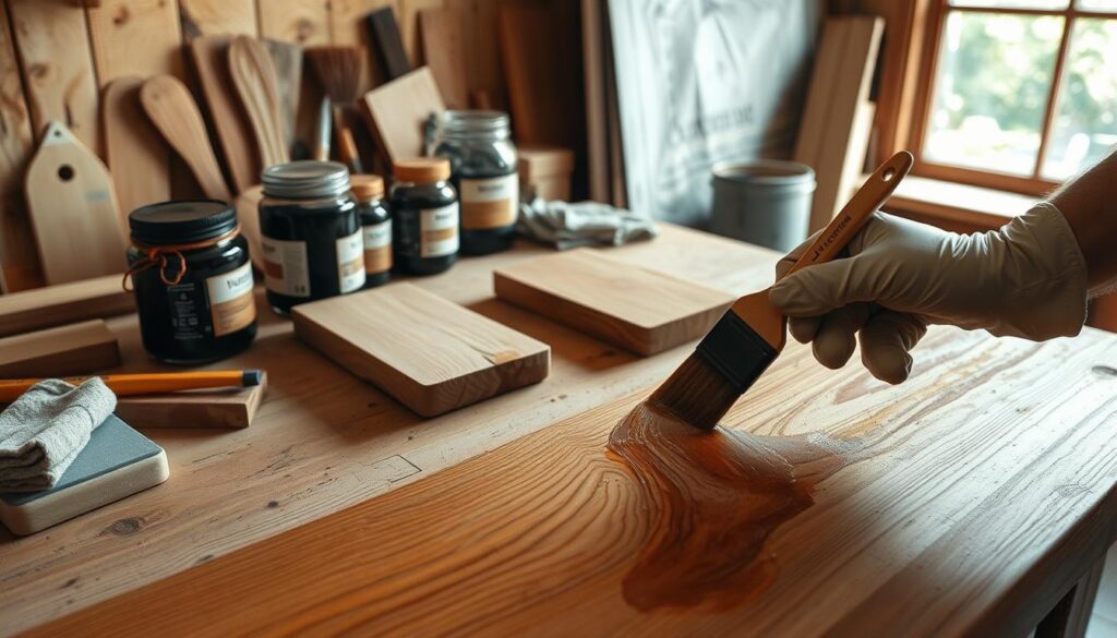 Staining Wood Tips