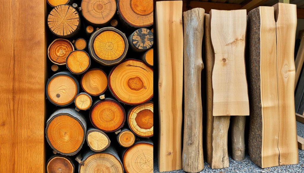 hardwood vs softwood